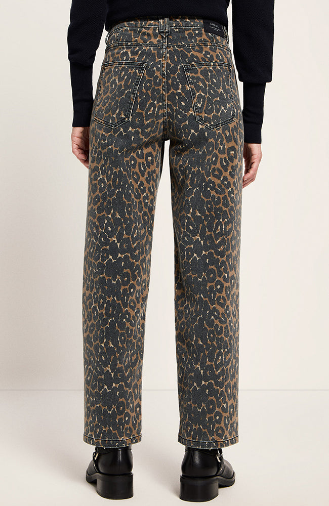 Lanius Relaxed jeans leopard in organic cotton for women | Sophie Stone