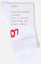 Lanius sokken LOVE wit van biologisch katoen voor vrouwen | Sophie Stone