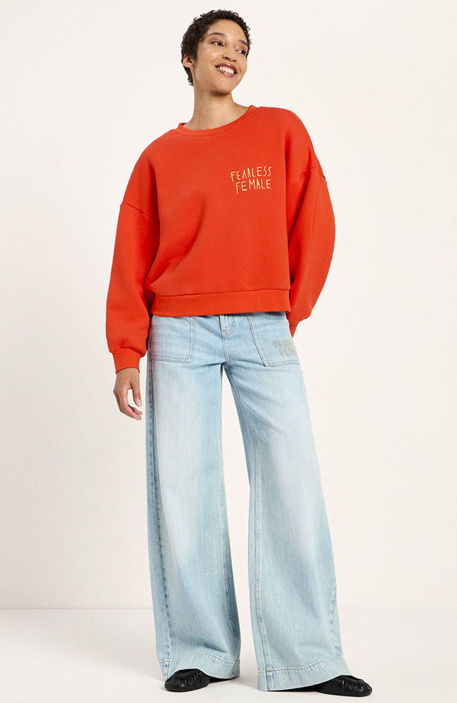 Lanius Statement sweatshirt fire van biologisch katoen voor vrouwen | Sophie Stone