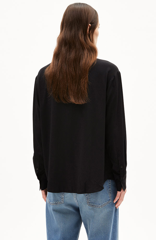 ARMEDANGELS Larisaana longsleeve blouse black by Ecovero ladies | Sophie Stone