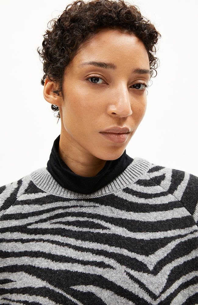 ARMEDANGELS Liliriaa Pullover silber melange Wolle Frau | Sophie Stone