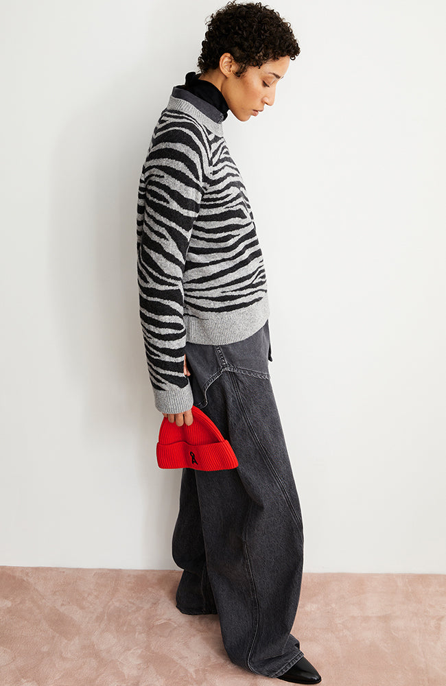 ARMEDANGELS Liliriaa Pullover grau schwarz Frau Wolle | Sophie Stone