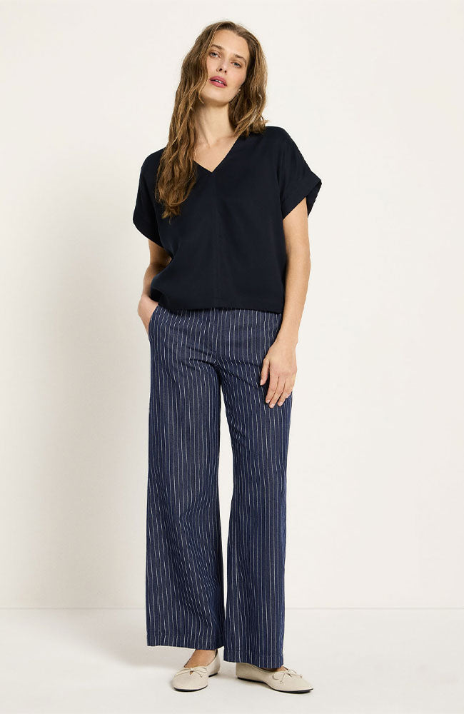 Lanius lyocell TENCEL blouse midnight blauw voor vrouwen | Sophie Stone