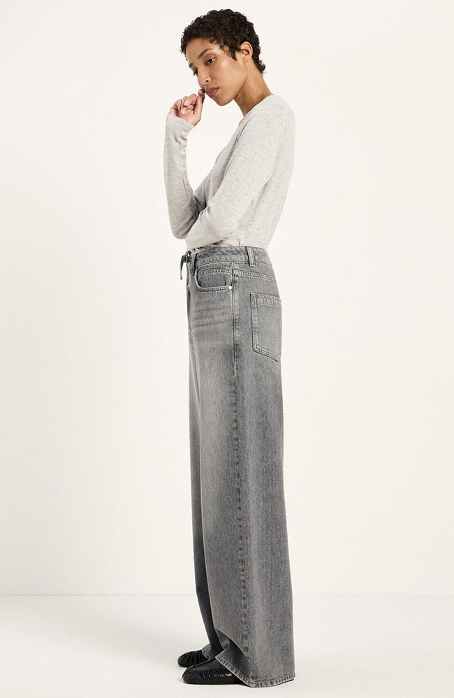 Lanius Loose jeans Coast lichtgrijs van bio katoen voor dames | Sophie Stone