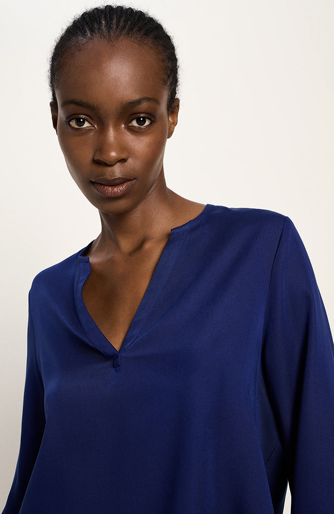 Lanius blouse purple blue made of Lyocell TENCEL woman | Sophie Stone