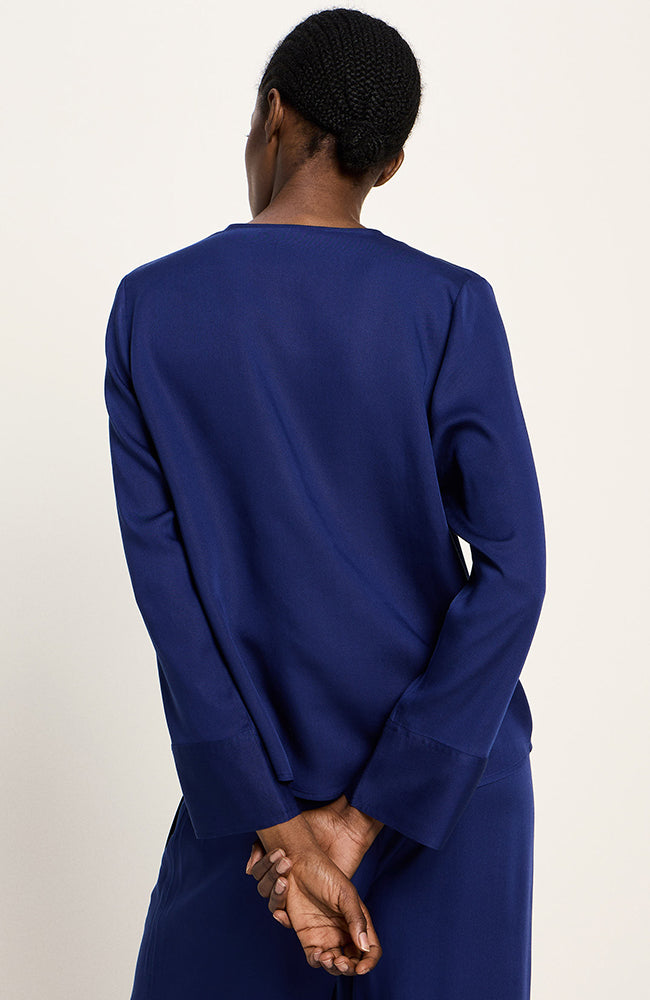 Lanius blouse blue made of Lyocell TENCEL for women | Sophie Stone
