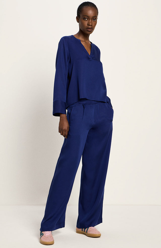 Lanius blouse purple blue made from Lyocell TENCEL for women | Sophie Stone