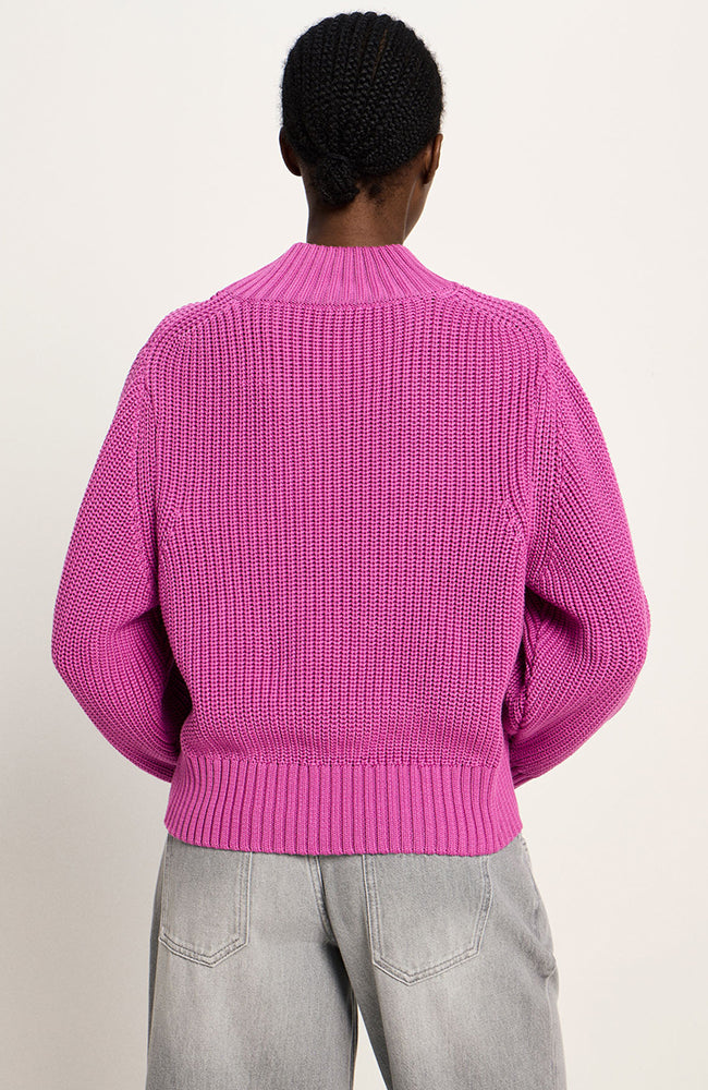 Lanius sweater pink in organic cotton for women | Sophie Stone