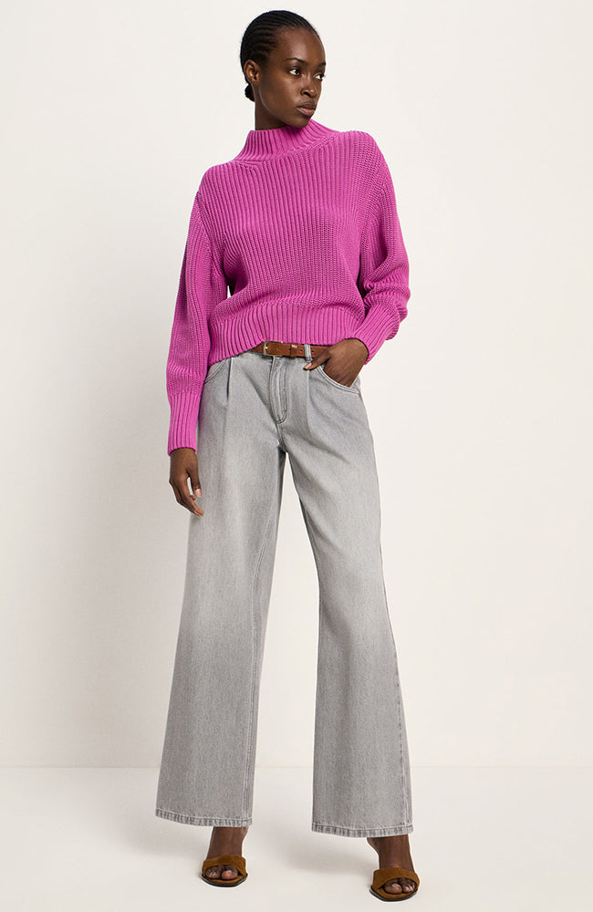 Lanius sweater pink in organic cotton for women | Sophie Stone