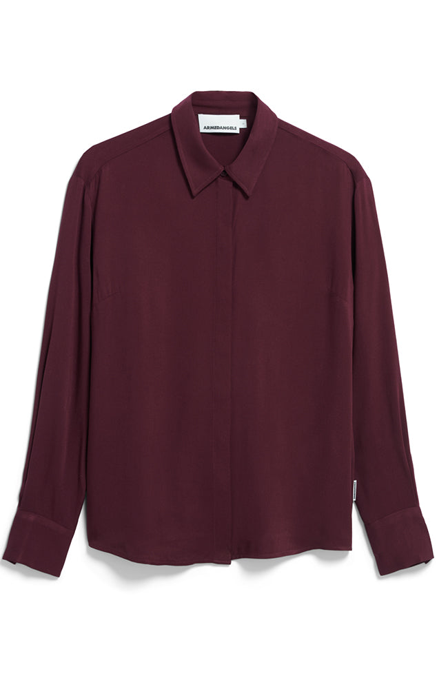 ARMEDANGELS Larisaana blouse cramberry by Ecovero woman | Sophie Stone