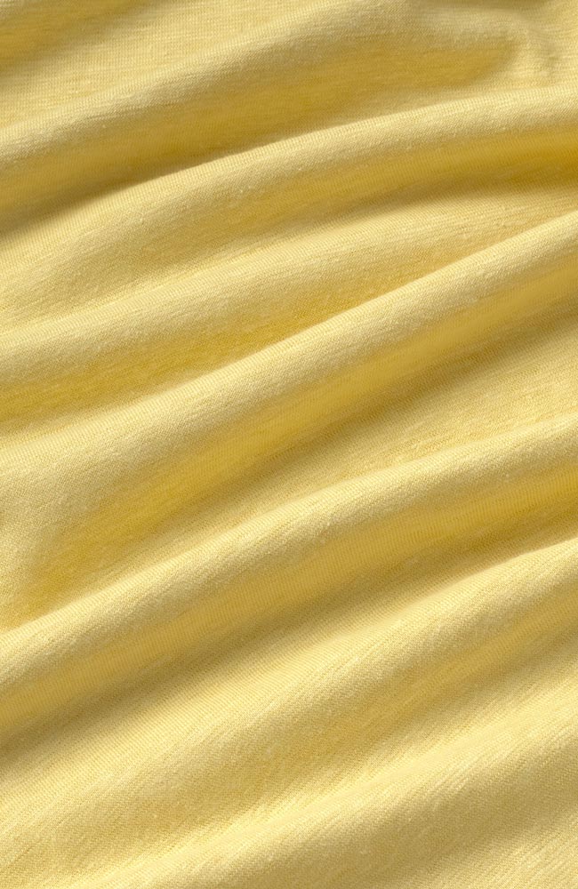 Thinking MU Lena hemp shirt in yellow, made from organic cotton and other materials, for women | Sophie Stone