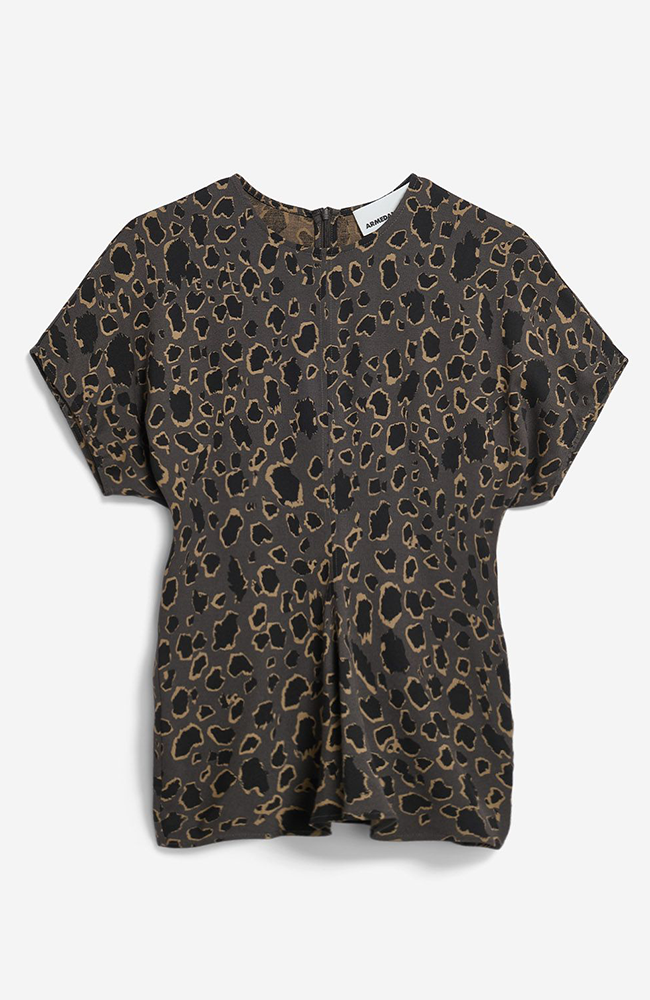 ARMEDANGELS Leo bat wing blouse black gray from Ecovero women | Sophie Stone