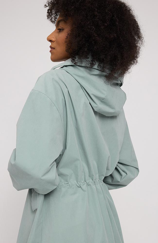 MAZINE Light parka jacket pale aqua by GRS women | Sophie Stone