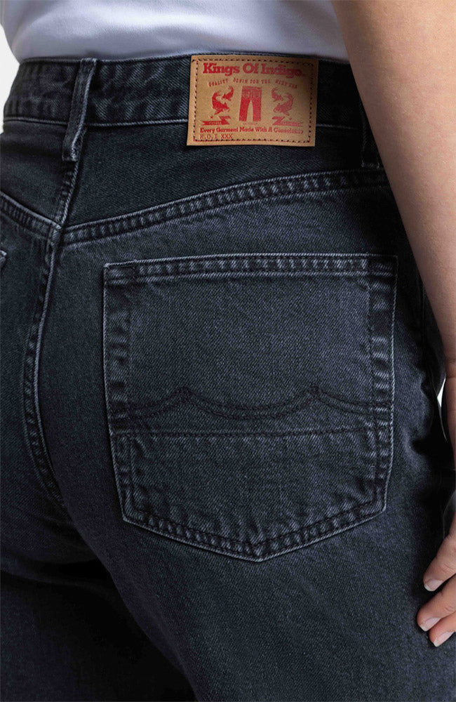 Kings of Indigo Liora jeans grijs van post- en pre consumer gerecycled katoen dames | Sophie Stone