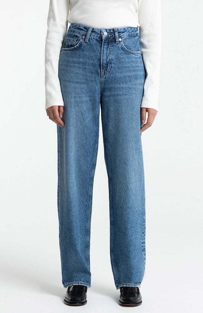 Kings of Indigo Liora jeans blauw gerecycled katoen dames | Sophie Stone