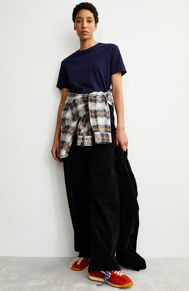 ARMEDANGELS Luaala t-shirt blue organic cotton ladies | Sophie Stone