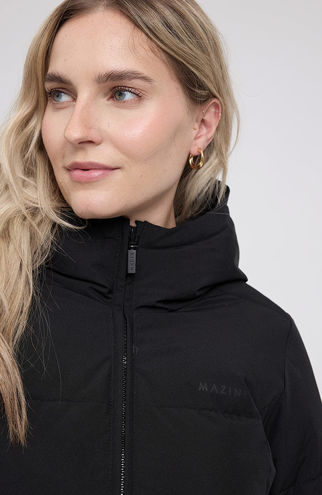 MAZINE Basic Puffer jas zwart van GRS voor dames | Sophie Stone