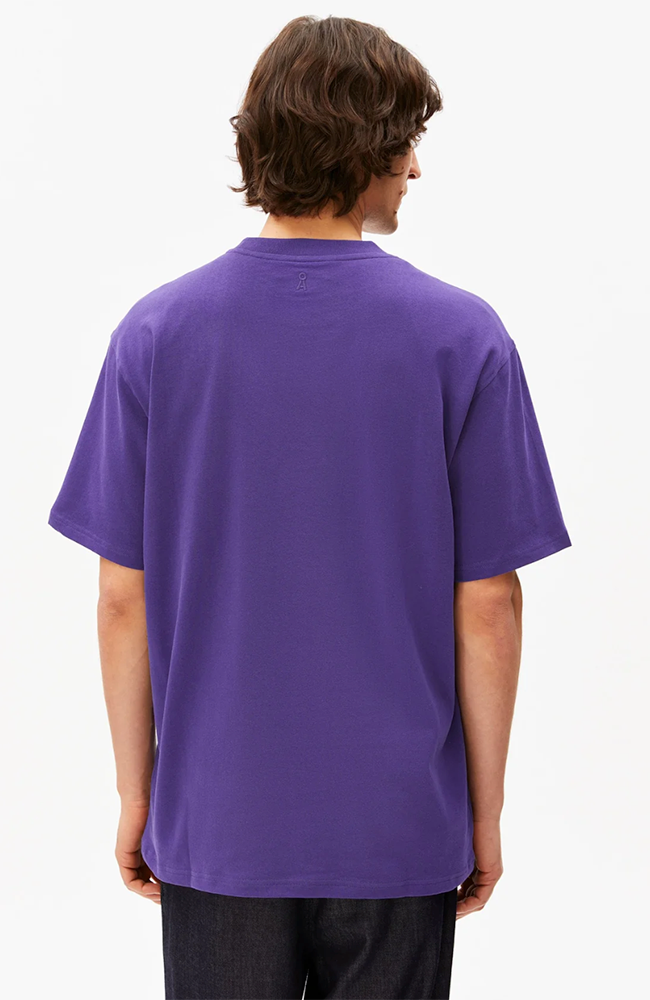 ARMEDANGELS Maarkos purple t-shirt organic cotton men | Sophie Stone
