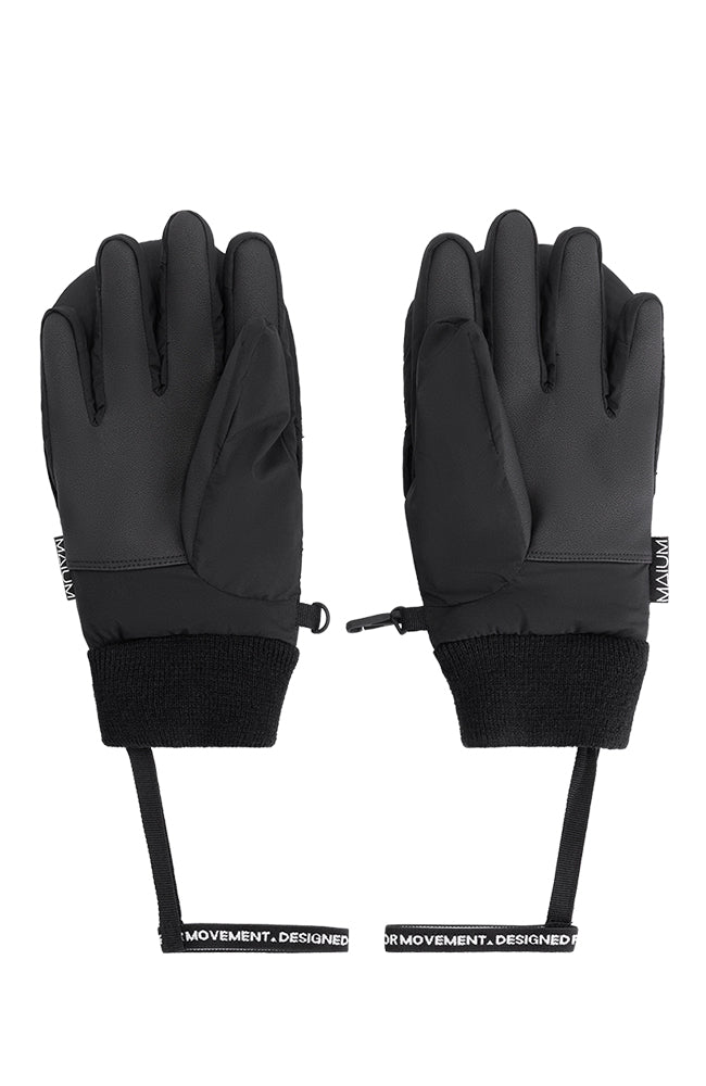 MAIUM handschoenen zwart van gerecycled polyester uniseks | Sophie Stone