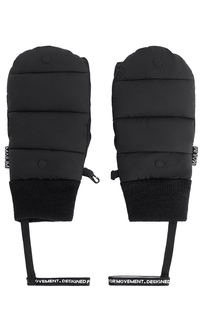 MAIUM wanten zwart van gerecycled polyester uniseks | Sophie Stone