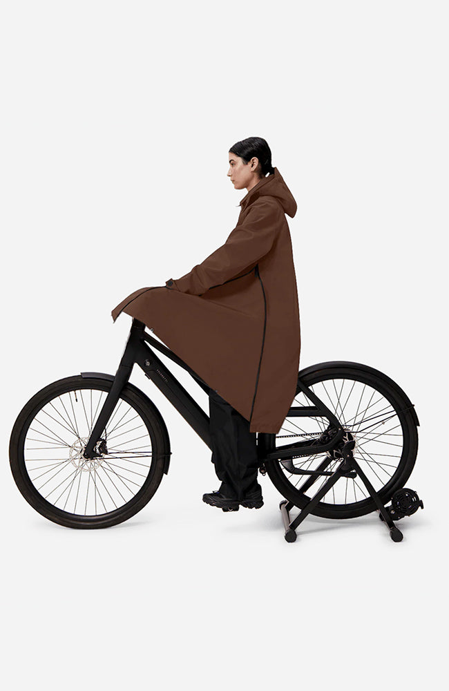 MAIUM Mac regenjas macassar brown van GRS uniseks | Sophie Stone