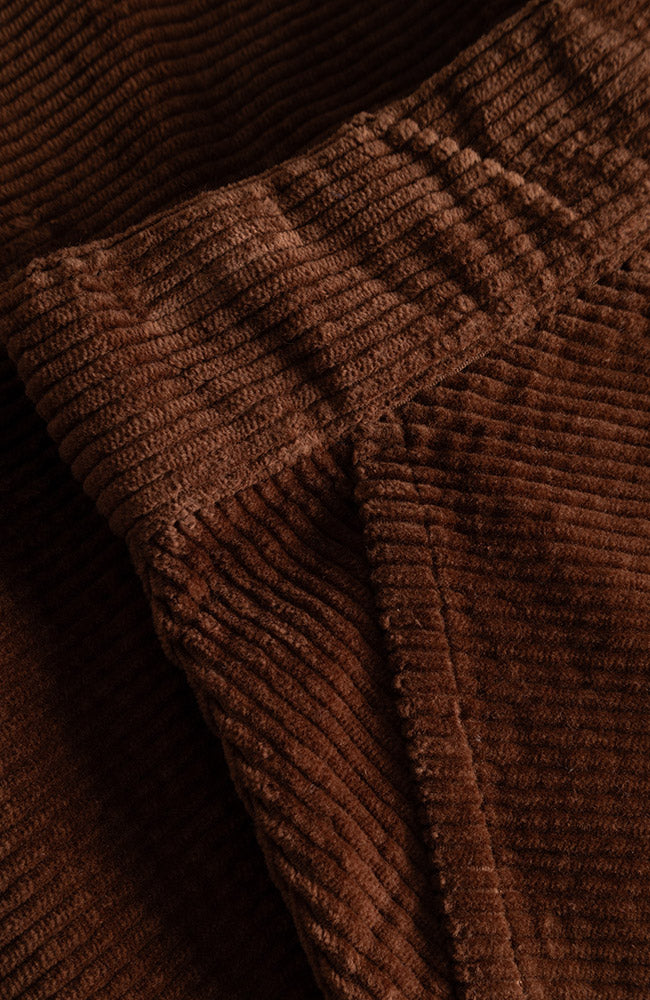 Dedicated Majorna Corduroy rokje bruin van 98% GOTS biologisch katoen dames | Sophie Stone