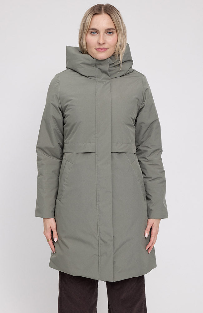 MAZINE Basic padded parka jas light bottle van GRS voor dames | Sophie Stone