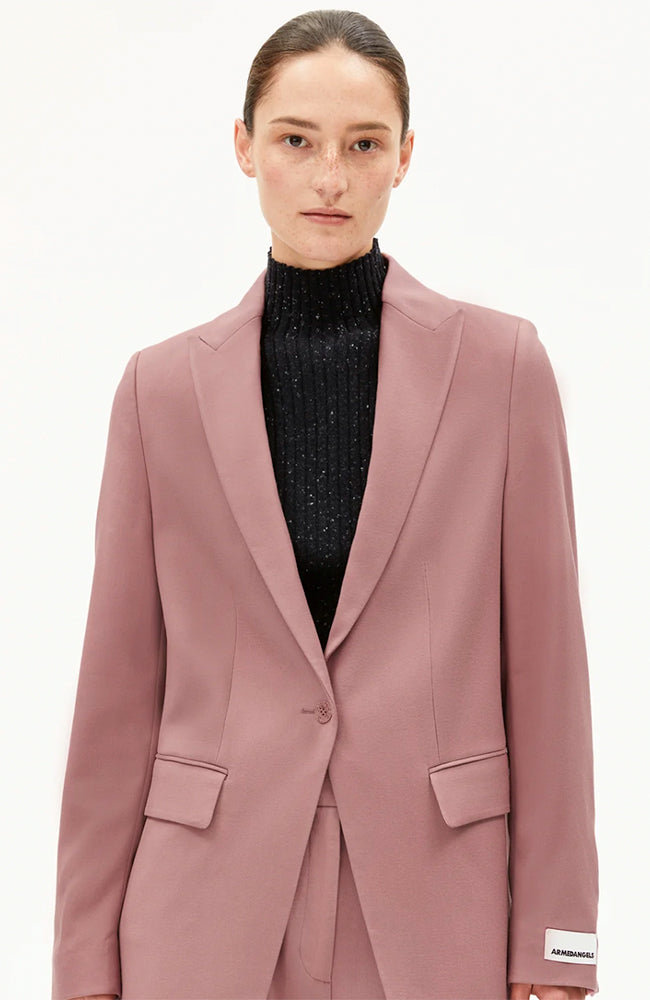 ARMEDANGELS MMikulaa blazer light berry van  Lyocell (TENCEL™) voor dames | Sophie Stone