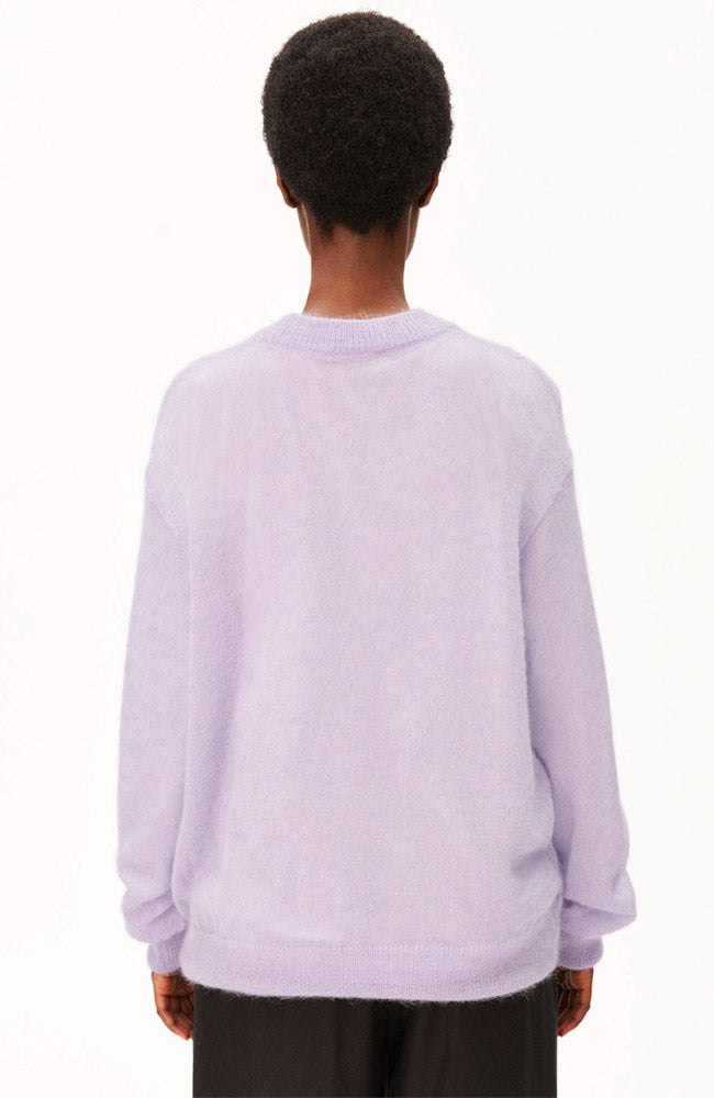 ARMEDANGELS Mohair trui paars moonlit lilac van wol voor dames | Sophie Stone