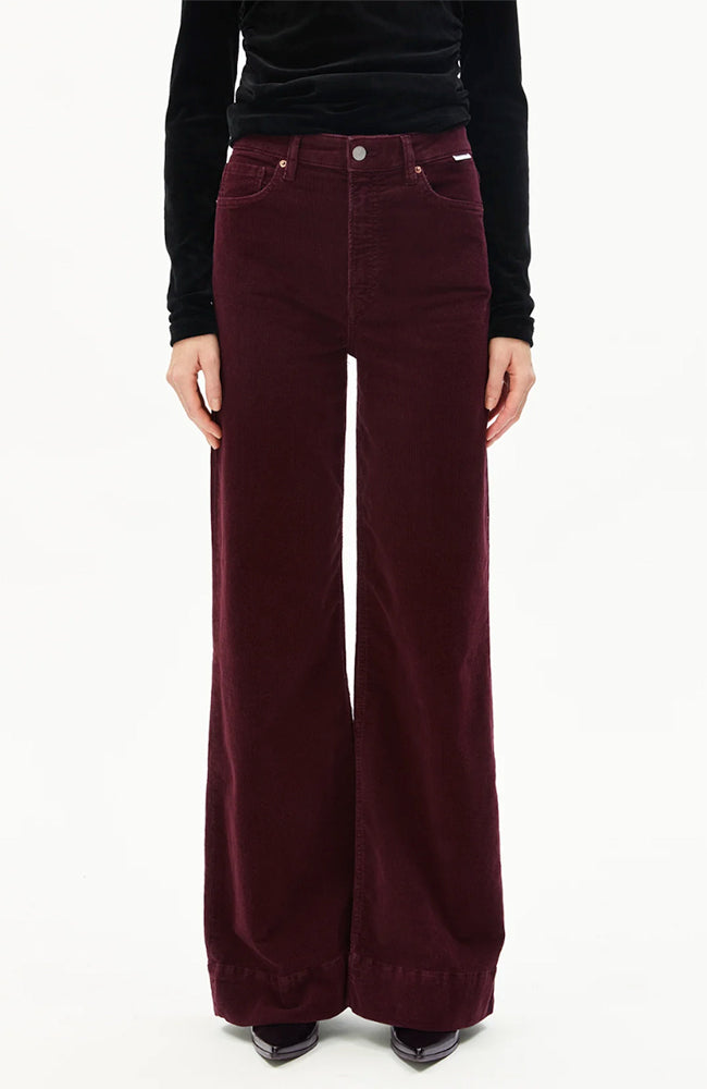 ARMEDANGELS Murliaa Cordhose bordeaux Bio-Baumwolle für Frauen | Sophie Stone