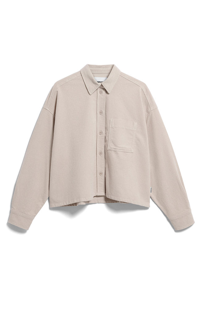 ARMEDANGELS Nalaani corduroy blouse beige van biologisch katoen vrouwen | Sophie Stone