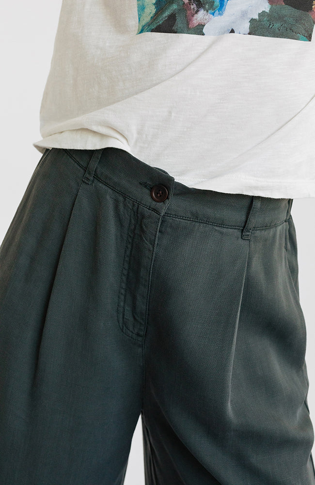 TWOTHIRDS Nanpu Hose dark sand aus Lyocell TENCEL für Frauen | Sophie Stone