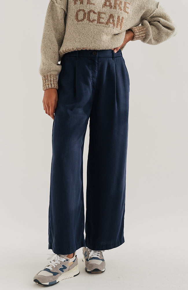 TWOTHIRDS Nanpu Hose blau TENCEL Damen | Sophie Stone