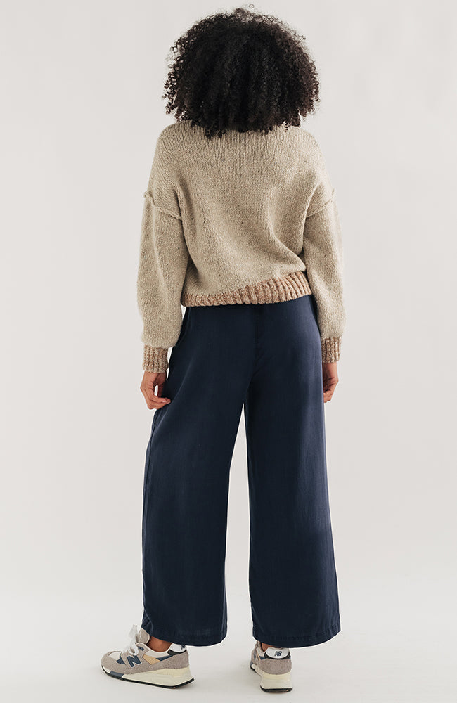 TWOTHIRDS Nanpu Hose blau Lyocell TENCEL Damen | Sophie Stone