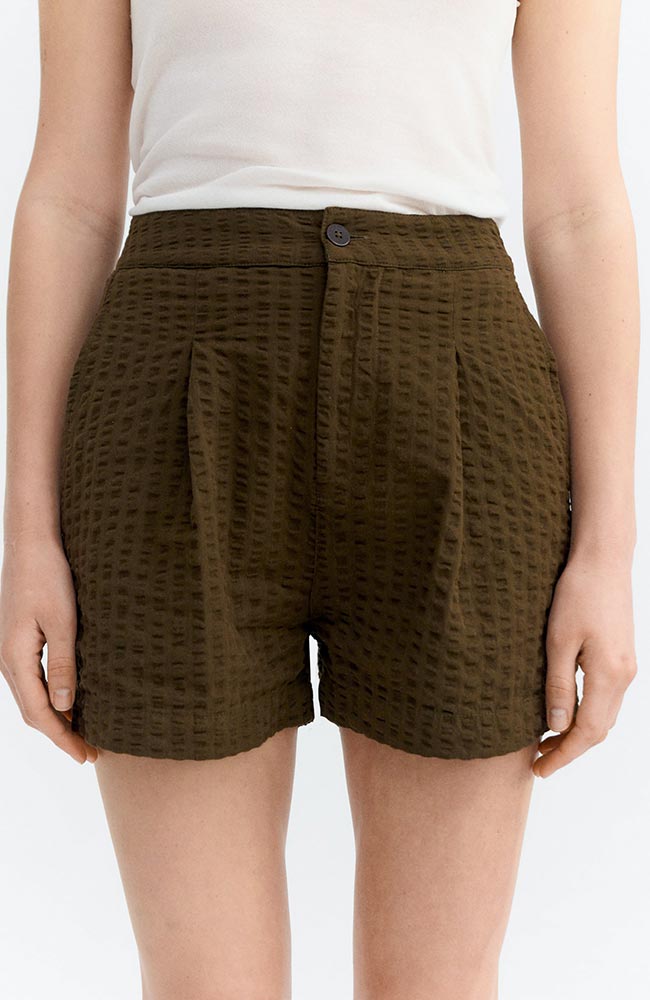 Thinking MU Narciso Shorts aus Bio-Baumwolle in Braun für Damen | Sophie Stone