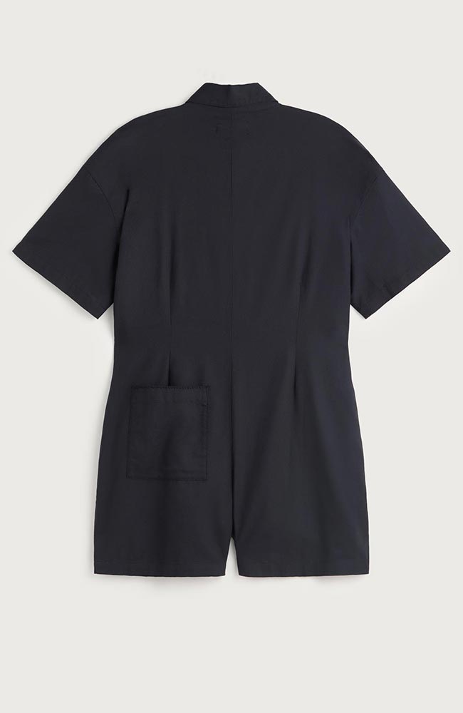 Thinking MU Roberta Jumpsuit in Blue Fish, made from organic cotton, for women | Sophie Stone