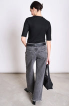 JAN 'N JUNE Nina shirt black from lyocell TENCEL for women | Sophie Stone