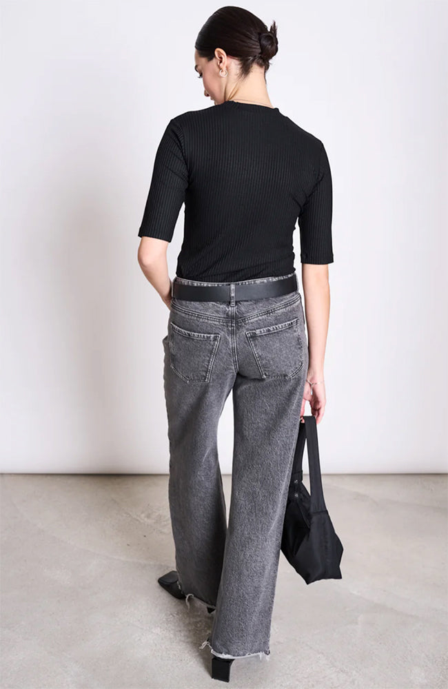 JAN 'N JUNE Nina shirt black from lyocell TENCEL for women | Sophie Stone