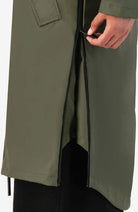 MAIUM woman raincoat Original army green from durable RPET | Sophie Stone