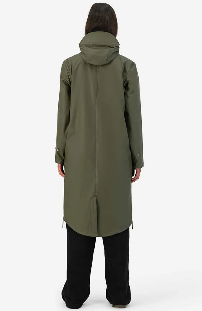MAIUM woman raincoat Original army green from sustainable recycled polyester | Sophie Stone