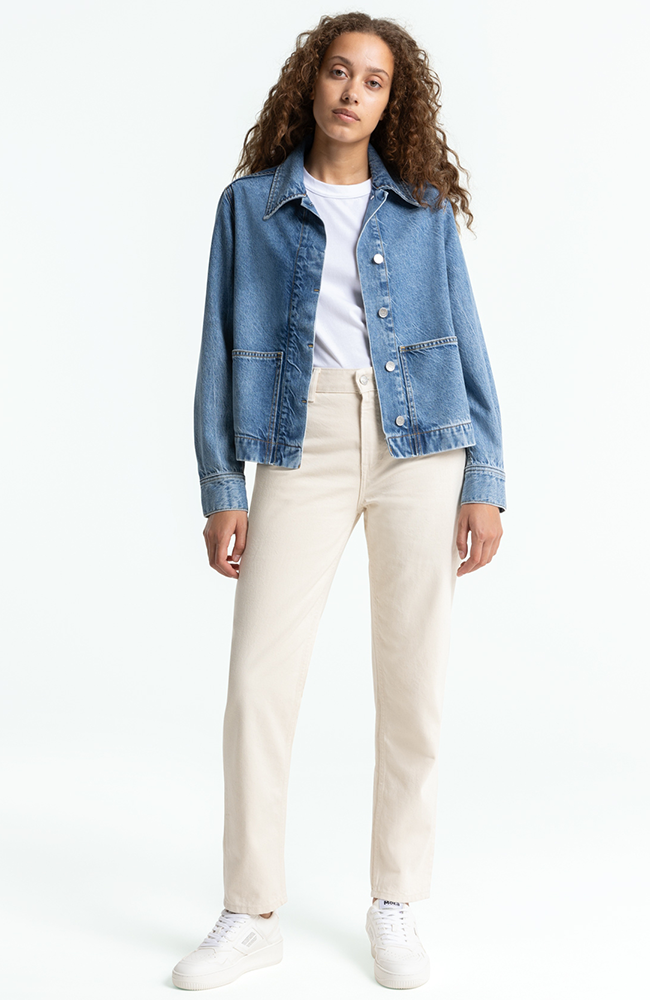 Kings of Indigo Ota spijkerjasje blauw bio katoen vrouw | Sophie Stone