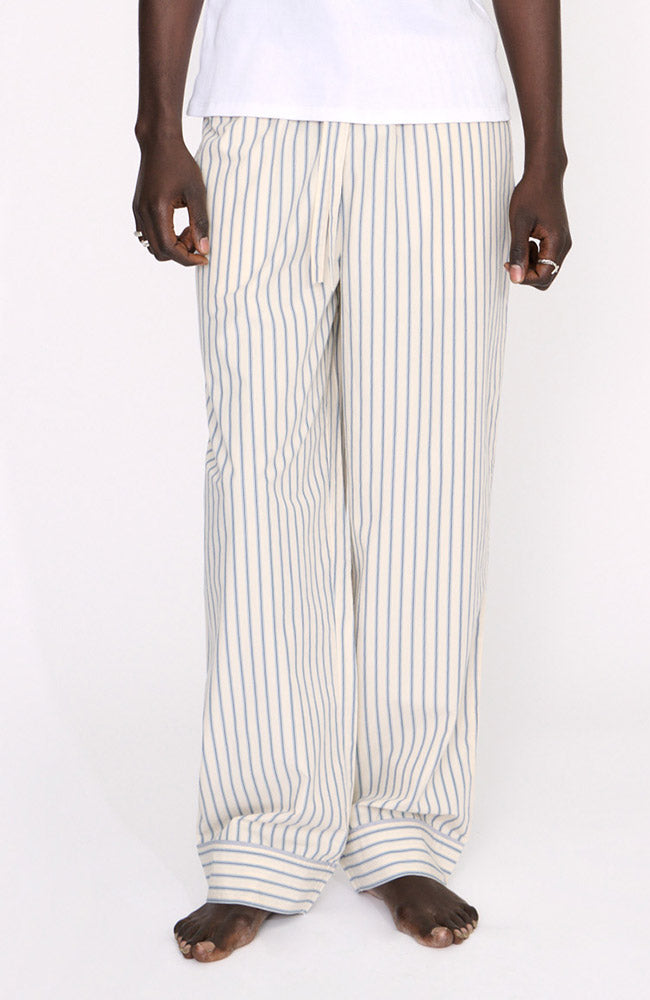 Organic Basics Poplin pyjamabroek beige van 100% bio katoen dames | Sophie Stone