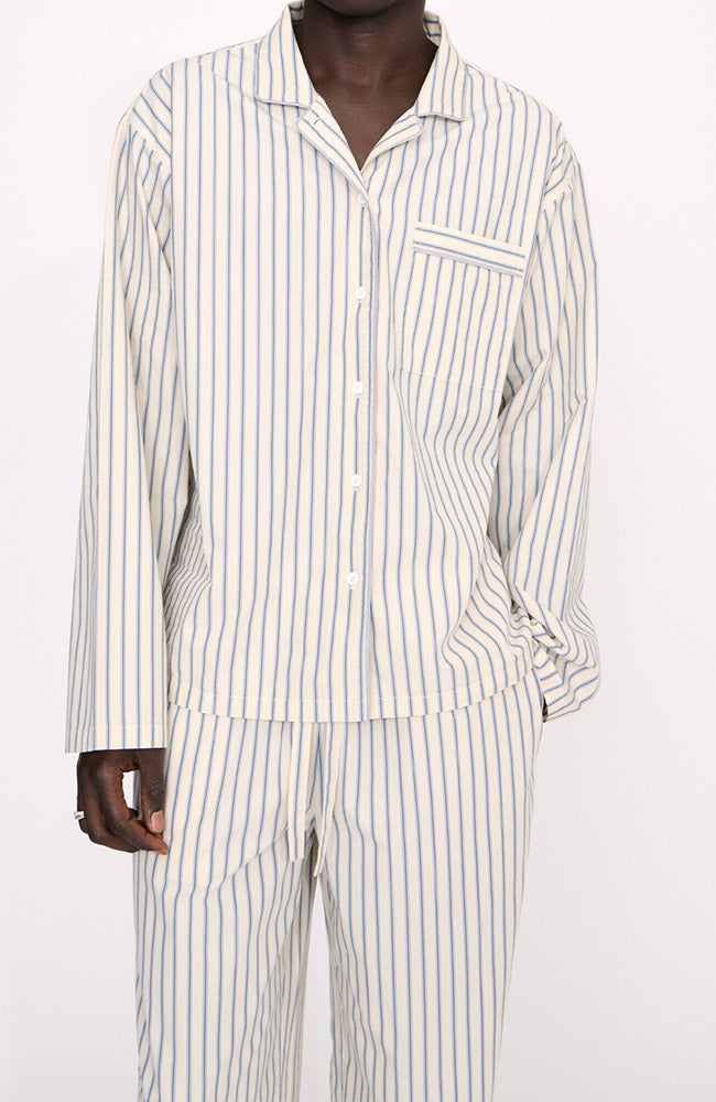 Organic Basics Poplin pyjama shirt van 100% bio katoen dames | Sophie Stone