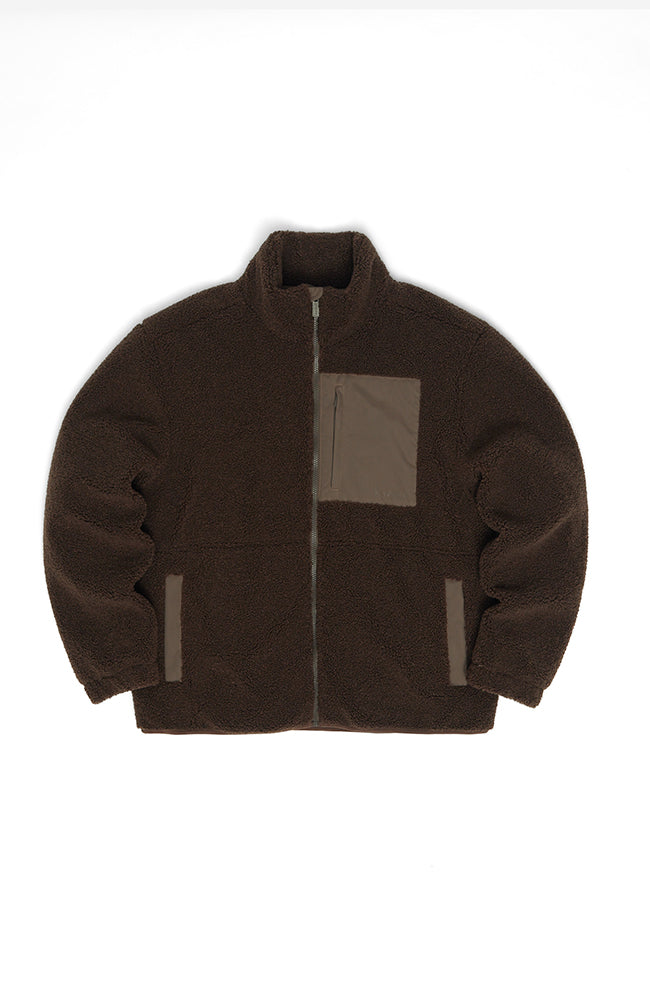 Mazine Padded sherpa jacket brown from GRS for men | Sophie Stone