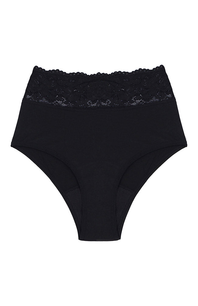 Underprotection 2-pack hipster period panties made from GOTS-certified organic cotton, among other materials, for women | Sophie Stone