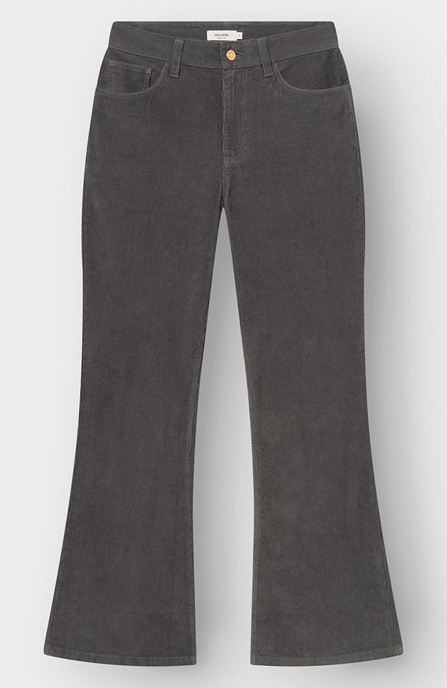 Dedicated Ryda broek corduroy grijs van GOTS 100% bio katoen vrouw | Sophie Stone