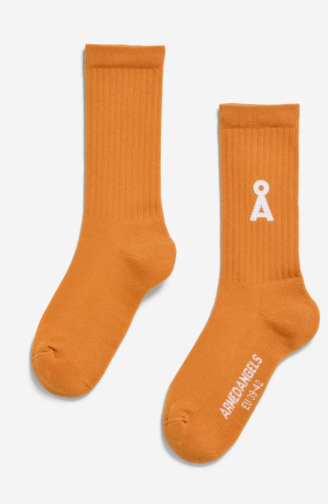 ARMEDANGELS Saamus sports socks amber glow organic cotton unisex | Sophie Stone