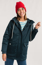 TWOTHIRDS Sandymount jas navy van gerecycled polyester voor dames | Sophie Stone