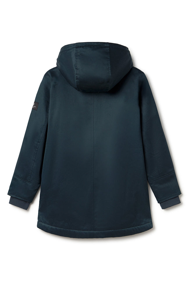 TWOTHIRDS Sandymount jas navy van gerecycled PET voor dames | Sophie Stone