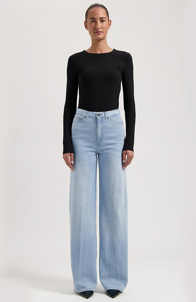 MUD jeans Sara High Loose Flow Stone Vintage from organic cotton ladies | Sophie Stone